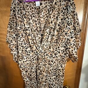 Leopard Print Coveralls